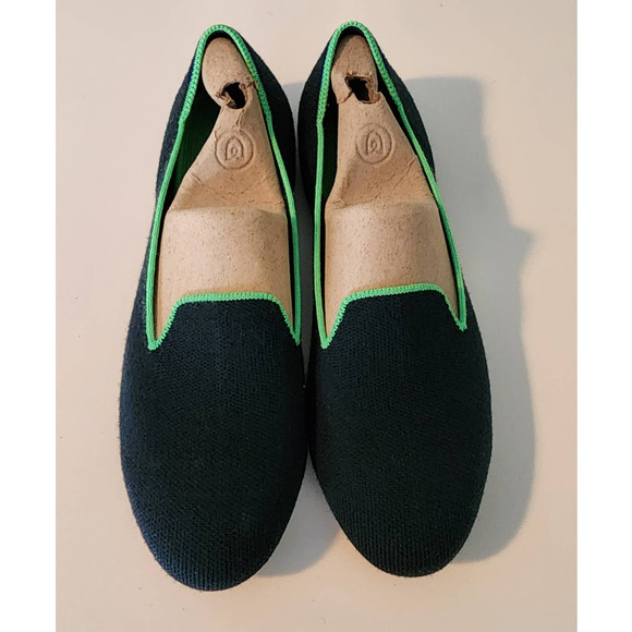Rothy's The Loafer Merino Wool Winter Green Size 8 - Picture 2 of 7